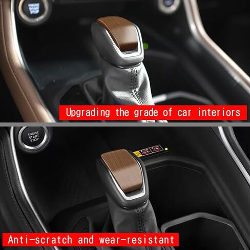 for New Grand Highlander Shift Knob Sequins Resistant to Scratches and Wear, Easy to Install Grand Highlander Accessories (Wood Grain) in Saudi Arabia