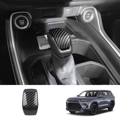 for New Grand Highlander Shift Knob Sequins Resistant to Scratches and Wear, Easy to Install Grand Highlander Accessories (Wood Grain) in Saudi Arabia