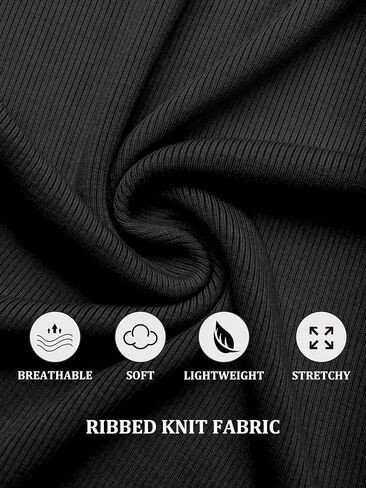 Ribbed Tank Tops for Women 2025 Spaghetti Strap Scoop Neck Slim Fitted Basic Sleeveless Casual Workout Cami Shirts in Kuwait