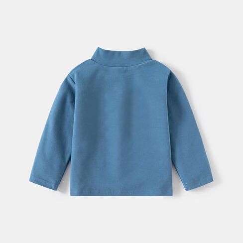 Toddler Kids Long Sleeve Turtleneck Girls Boys Slim Fit Solid Cotton Tshirt Baby Infant Soft Lightweight Thermal Layering Top in Kuwait