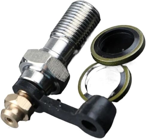 دراجة نارية فرامل الفرجار الترباس نزيف المسمار الحلمة M10x1.0mm/1.25mm 304 الفولاذ المقاوم للصدأ (محترق الأزرق ، 1.25) in Kuwait