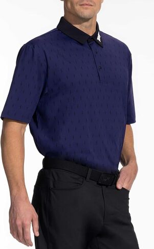 PXG Men's Comfort Fit Cactus Print Polo - Dry Fit Golf Shirt for Men in Saudi Arabia