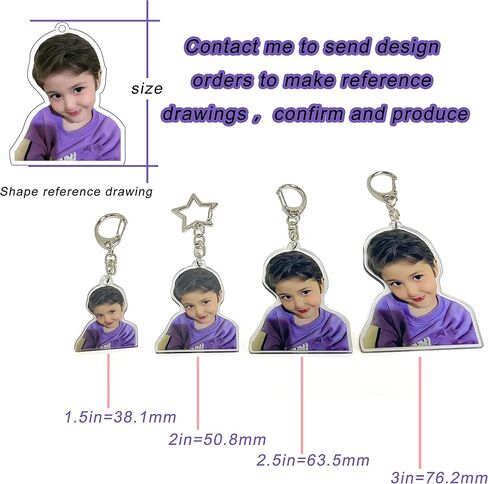 Custom Logo Acrylic Keychain Cartoon Pendant Photo Flash Transparent Charm Printing Personality Holographic Anime Keyring in Saudi Arabia