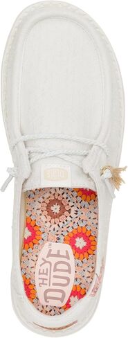 HEYDUDE Wendy Perf Canvas, Women’s Shoes, Women’s Slip-on Loafers, Comfortable & Light-Weight in Kuwait
