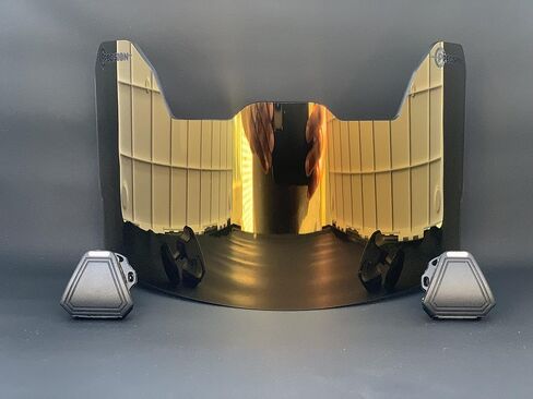 Precision Football Helment Visor // تناسب الأطفال والشباب والبالغين من حماية العين للخوذة ووجه الوجه // Revo Tinted Visor in Kuwait