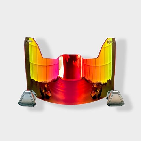 Precision Football Helment Visor // تناسب الأطفال والشباب والبالغين من حماية العين للخوذة ووجه الوجه // Revo Tinted Visor in Kuwait