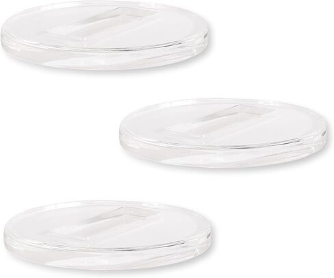 4" Clear Piano Caster Cups for Upright Pianos by Blue Akilades - 4 Pack Invisible Design with Dust Cloth in Saudi Arabia
