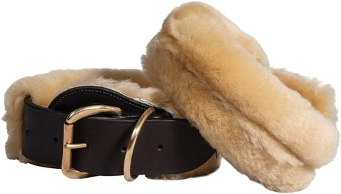 بيلي Royal Sheepskin Onkle Hobbles 2 واسعة | وبطانة من جلد الغنم الأصلي | إغلاق الإبزيم النحاسي الآمن | مع حلقات دي غير القابل للصدأ | تباع في أزواج in Saudi Arabia