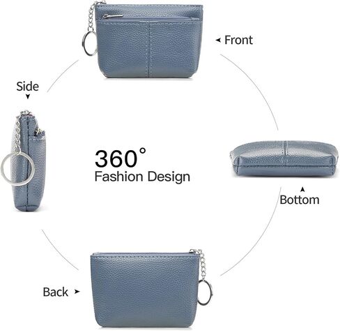 SENDEFN Women's Leather Coin Purse Small Pouch Change Wallet with Keychain in Saudi Arabia