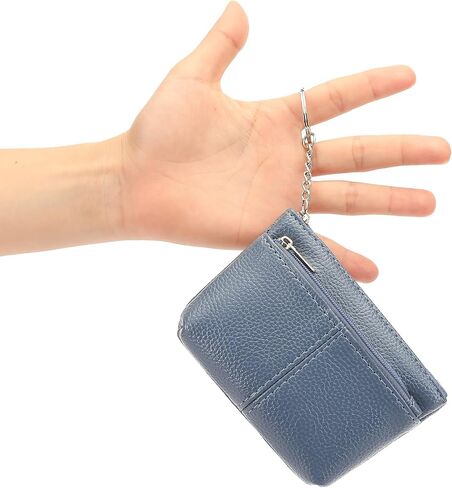 SENDEFN Women's Leather Coin Purse Small Pouch Change Wallet with Keychain in Saudi Arabia
