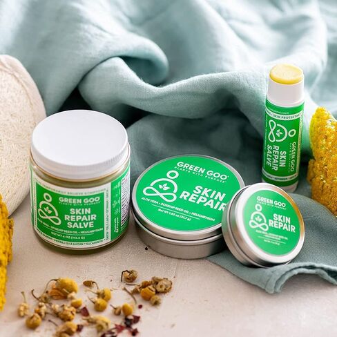 Green Goo Natural Skin Care Salve, Skin Repair and Protection, 1.82-Ounce Large Tin in Kuwait