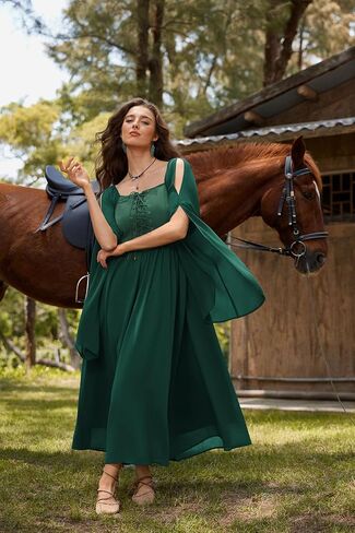 Scarlet Darkness Renaissance Costume Women Lace Up Split Bell Sleeve Medieval Dress in Saudi Arabia