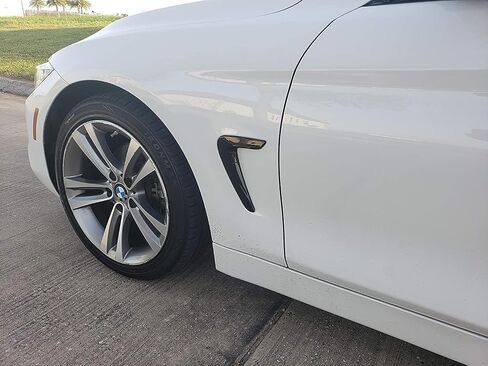 Slickmod Chrome Delete Blackout Vinyl Overlay for 2014-2020 BMW 4 Series F32 F33 Convertible Fender Trim (Gloss Black) in Kuwait