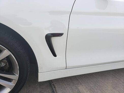 Slickmod Chrome Delete Blackout Vinyl Overlay for 2014-2020 BMW 4 Series F32 F33 Convertible Fender Trim (Gloss Black) in Kuwait