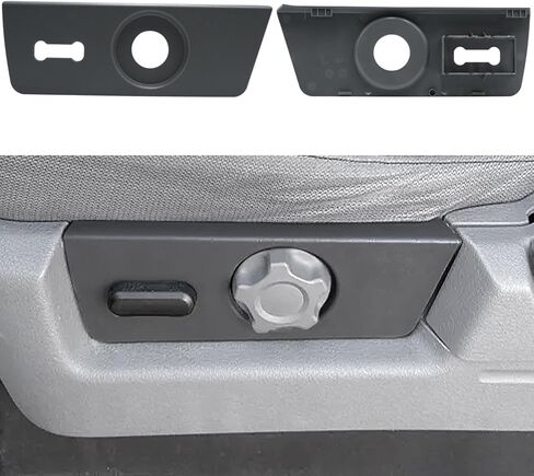 2PCS Compatible with Ford F150 Seat Trim Cover Panel and Seat Switch Housing Bezel 2009-2014, Front Left Driver Side Seats Panel Replacement Cover BL3Z1561693AB BL3Z14A706EB-Steel Grey in Saudi Arabia