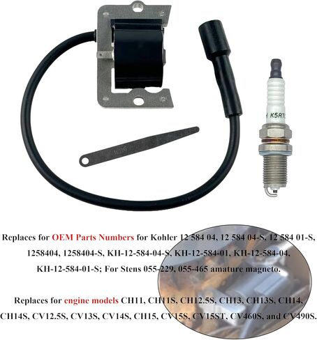 Yamakato 12 584 04-S OEM-Standard Coil for Kohler CV13 CV14 CV15 CV430 CV460 CV490 CV491 CV492 CV493 JOHN DEERE LT150 LT155 LT160 STX38 STX46 in Saudi Arabia