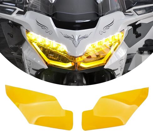 PANICAL Headlight Protection Glass Decorative Transparent Acrylic for Honda Goldwing GL1800 GL1800B F6B 2018-2025 Motorcycle (Orange) in Saudi Arabia