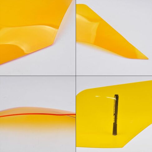 PANICAL Headlight Protection Glass Decorative Transparent Acrylic for Honda Goldwing GL1800 GL1800B F6B 2018-2025 Motorcycle (Orange) in Saudi Arabia