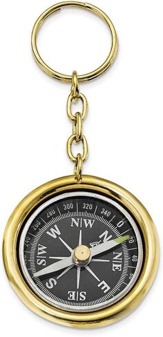 Solid Brass Nautical Compass Key Ring in Saudi Arabia