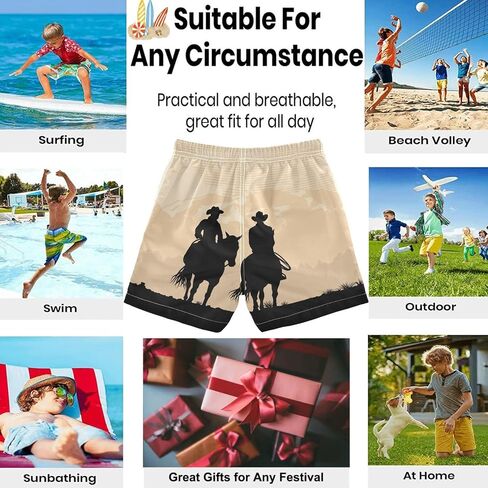 visesunny Boys Swim Trunks Board Shorts Little Boys Bathing Suit Swimsuit Boy Swimwear Toddler to Big Kid Sizes (2T - 14-16) in Kuwait