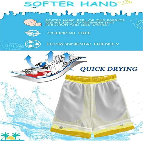 visesunny Boys Swim Trunks Board Shorts Little Boys Bathing Suit Swimsuit Boy Swimwear Toddler to Big Kid Sizes (2T - 14-16) in Kuwait