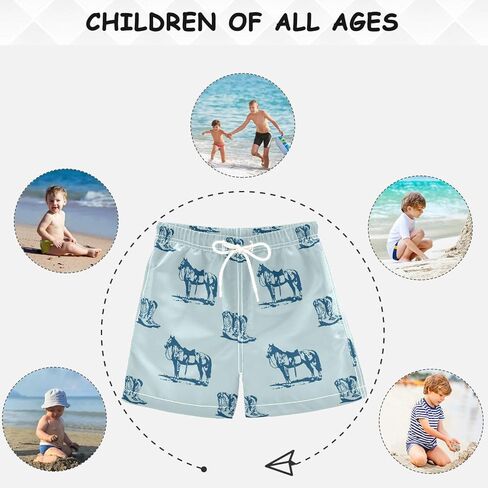 visesunny Boys Swim Trunks Board Shorts Little Boys Bathing Suit Swimsuit Boy Swimwear Toddler to Big Kid Sizes (2T - 14-16) in Kuwait
