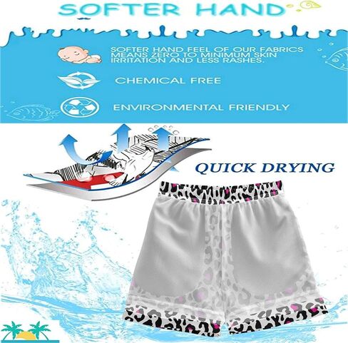 visesunny Boys Swim Trunks Board Shorts Little Boys Bathing Suit Swimsuit Boy Swimwear Toddler to Big Kid Sizes (2T - 14-16) in Saudi Arabia