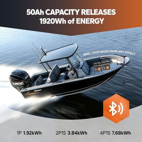LITIME 36V 50AH محرك BLUETOOTH LOW-TEMP Protection بطارية LifePo4 Buit في 50A BMS ، بطارية فوسفات الحديد الليثيوم العميقة. in Kuwait