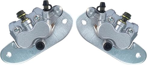 Rear Left & Right Brake Calipers Set with Pads Compatible with Yamaha Rhino 700 YXR700 Viking 700 YXM700 YXC700 Wolverine YXE70 YXF85 Part # 1XD-2580W-00-00 1XD-2580V-00-00 in Saudi Arabia