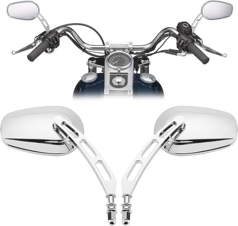 مرايا KEMIMOTO سوداء رياضية لدراجة نارية Road King Street Electra Glide Dyna Softail Road Glide رؤية خلفية للدراجة النارية 1982-2019 2020 2021 2022 2023 in Kuwait