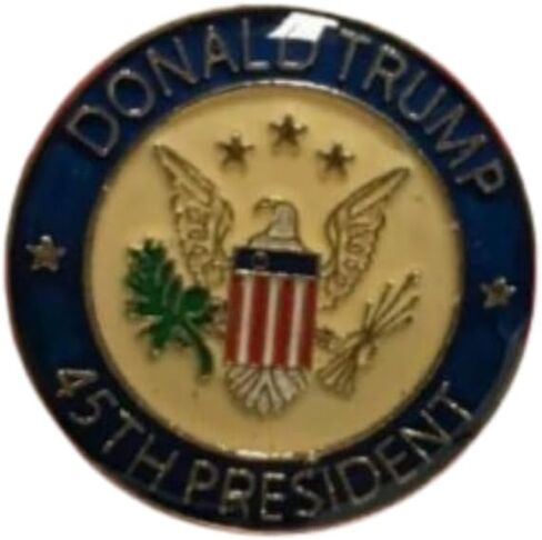 Donald Trump 2024 45th President MAGA Round Lapel Hat Pin Tie Tac in Saudi Arabia