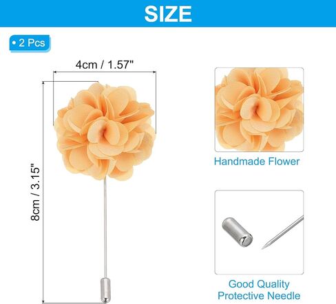 Patikil Flower Boutonnieres PIN ، دبوس طية صدر السترة للرجال كاميليا زهرة لبدلة التخرج الزفاف الذكرى التخرج الإكسسوارات in Saudi Arabia