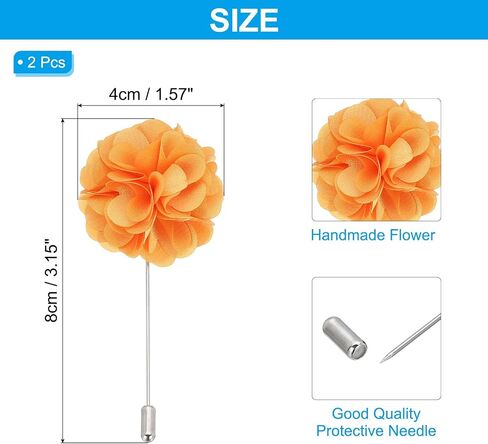 Patikil Flower Boutonnieres PIN ، دبوس طية صدر السترة للرجال كاميليا زهرة لبدلة التخرج الزفاف الذكرى التخرج الإكسسوارات in Kuwait