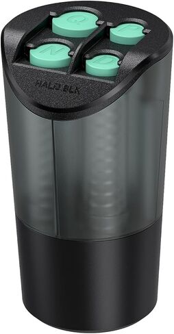 HALOBLK Large Capacity Coin Holder for Car Change Holder Organizer, Compatible with Most Car & Trucks, Black in Kuwait