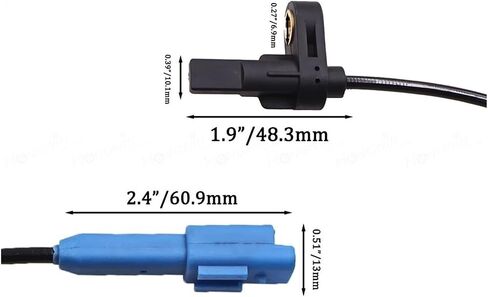 ABS Sensor Rear R=L Wheel Speed ABS Sensor Fit for Peugeot 206 2A/C 2D 206+ 1.1 1.4 1.6 2.0 98-19 454599 4545.A0 0986594553 9640055280 4545.F4 ABS Wheel Speed Sensor(Rear 1pcs) in Saudi Arabia