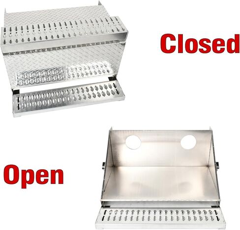 31 بوصة الألومنيوم لوحة دخول لوحة الكابينة مربع مربع خطوة مربع خطوة التوافق مع Peterbilt 385 377 378 379 389-31 "x30" x19 "بوصة in Kuwait