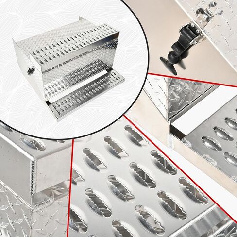 31 بوصة الألومنيوم لوحة دخول لوحة الكابينة مربع مربع خطوة مربع خطوة التوافق مع Peterbilt 385 377 378 379 389-31 "x30" x19 "بوصة in Kuwait