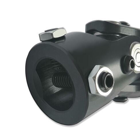 1" DD x 13/16"-36 Spline Universal Steering U Joint 83mm Length Black Steel in Kuwait