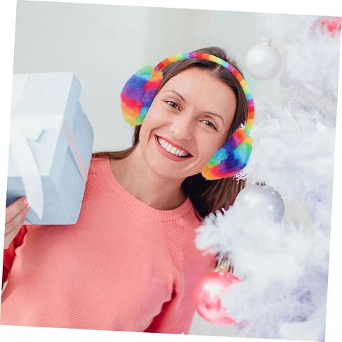 Homoyoyo Baby Ear Muffs reknated leate white fur ear cover cover roof for Winter in Saudi Arabia