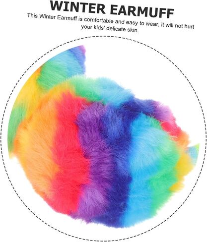 Homoyoyo Baby Ear Muffs reknated leate white fur ear cover cover roof for Winter in Saudi Arabia