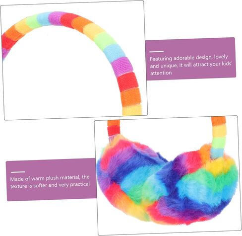 Homoyoyo Baby Ear Muffs reknated leate white fur ear cover cover roof for Winter in Saudi Arabia