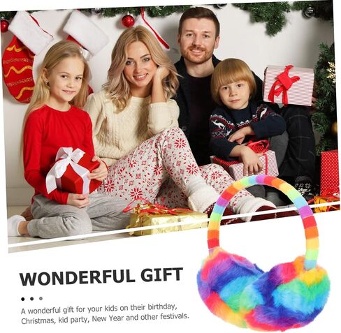 Homoyoyo Baby Ear Muffs reknated leate white fur ear cover cover roof for Winter in Saudi Arabia