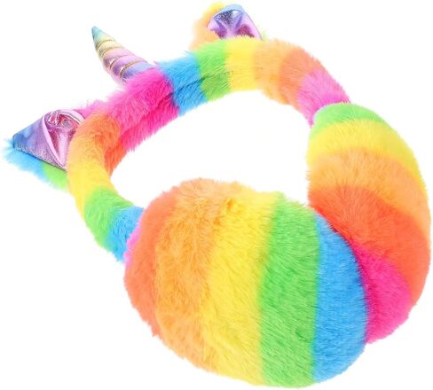 Didiseaon Unicorn Earmuffs Unicorn with Babies Cartoon Hard Hat Ear Muffs Unicorn Hat Ear Muffs Winter Costume in Saudi Arabia