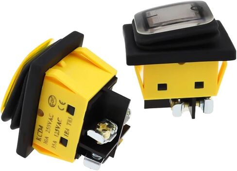 1PCS KCD4 على OFF 30A/250V DUTUCTION 4 PIN DPST IP67 SELED SELED T85 Auto Boat Toggle Rocker Switch مع LED 12V 220V (RED FOT RED ، 12-24V) in Saudi Arabia