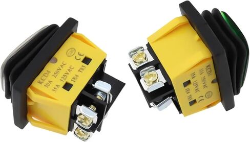 1PCS KCD4 على OFF 30A/250V DUTUCTION 4 PIN DPST IP67 SELED SELED T85 Auto Boat Toggle Rocker Switch مع LED 12V 220V (RED FOT RED ، 12-24V) in Saudi Arabia