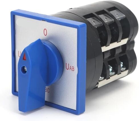 LW5D-16/YH3.3 16A Four position 3 أعمدة ثلاثية الفولتميتر التحويل المحدد تغيير الكاميرا لوحة التبديل الأزرق in Kuwait
