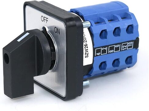 SZW26/LW26-20/C06.3 20A نقل المحدد CAM CAM Universal Off 3 Pole 2 Position 64x64 48x48 MM لوحة (C06.3 قبالة على 64 × 64 ملم) in Saudi Arabia