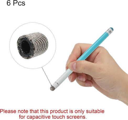 MECCANIXITY 6pcs 5.5mm Stylus Pen Fine Tips Conductive Fiber Capacitive Touch Screen Pens Tip Universal Replacement in Saudi Arabia