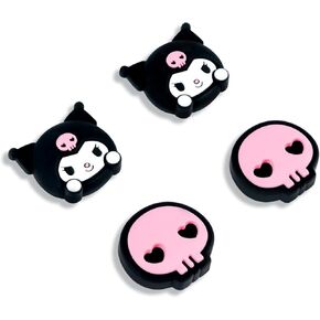 4PCS Switch Joy Con Thumb Grip Caps,Soft Silicone Joystick Cover,Kawaii Thumbstick Caps Compatible with Nintendo Switch/OLED/Lite in Kuwait