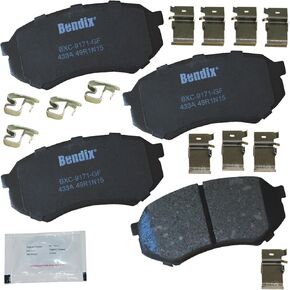 Bendix Priority 1 Semi-Metallic Rear Disc Brake Pad Set for Volvo S60 2009-2001, S70 1999, S80 2006-1999, V70 2007-2000, XC70 2007-2003 - (CFM795) in Kuwait